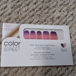 Color Street Pink to Purple Ombre Glitter Nail Strips by Color Street
